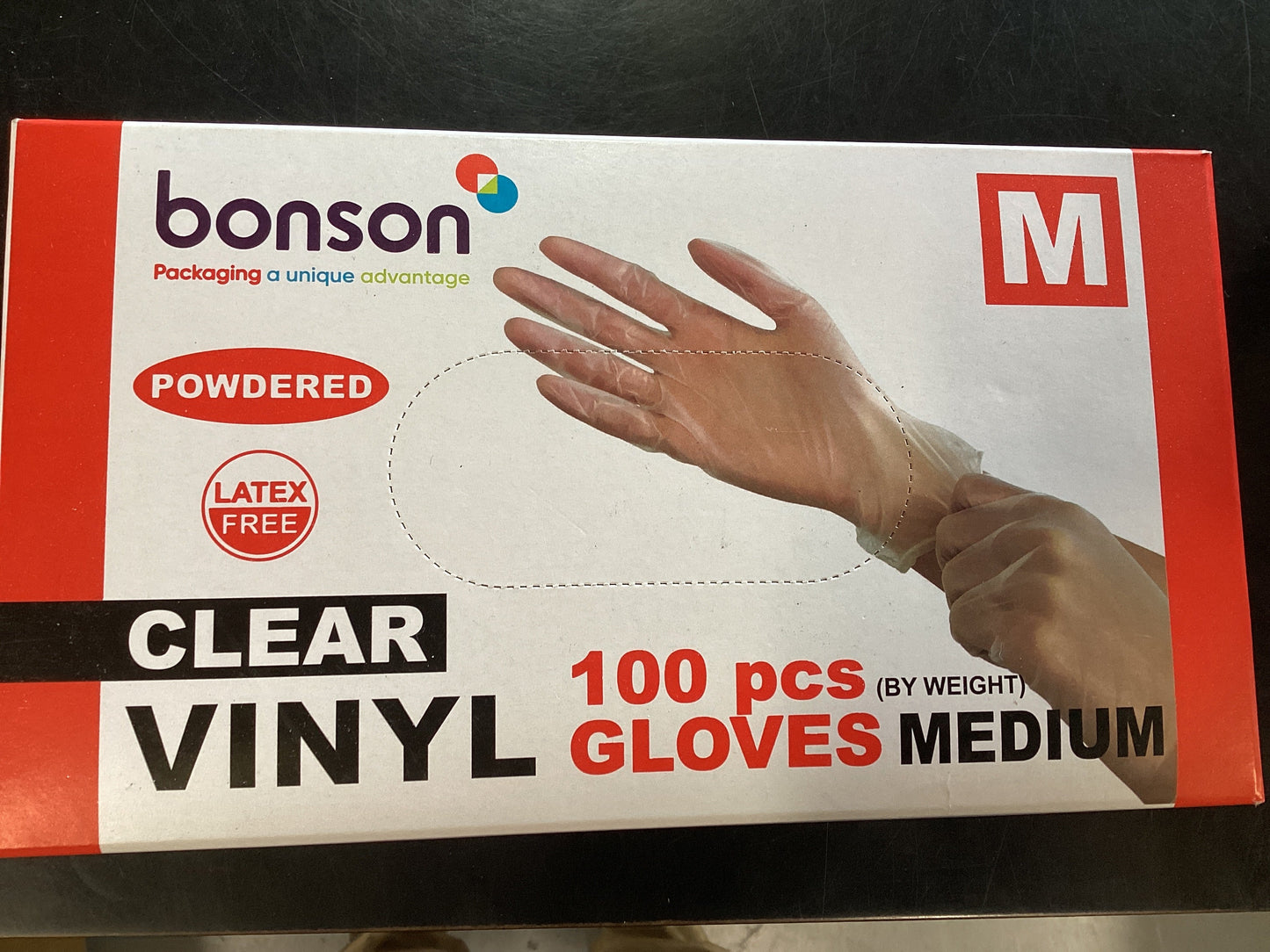 GLOVES VINYL MEDIUM Powered 100pk