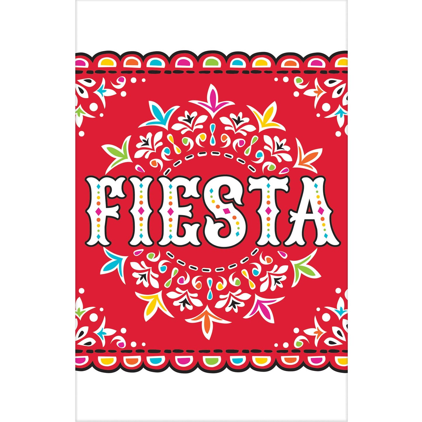 Fiesta Printed Plastic Tablecover NIS Packaging & Party Supply