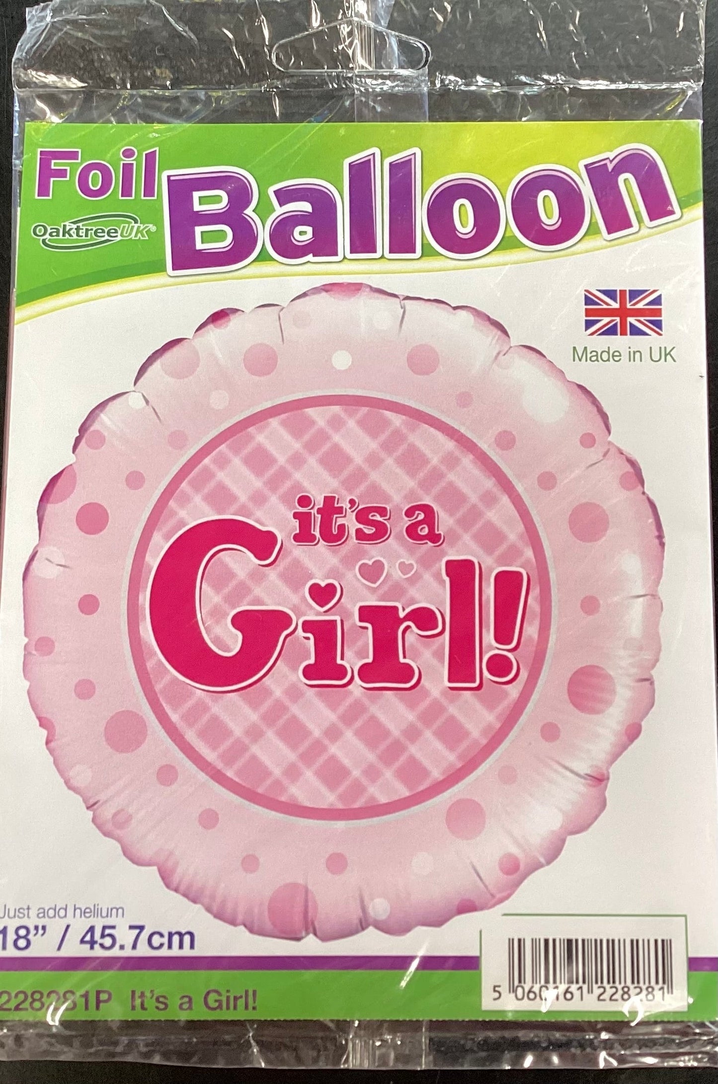 Foil Ballon it's a Girl NIS Packaging & Party Supply