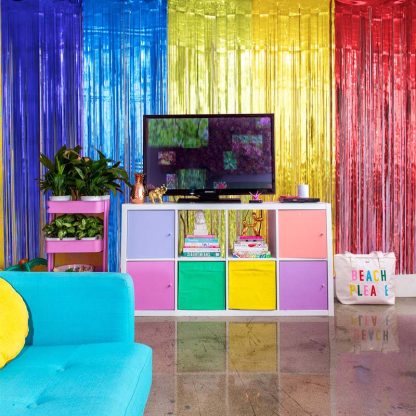 Foil Curtain - Rainbow 4*1.8ms NIS Packaging & Party Supply