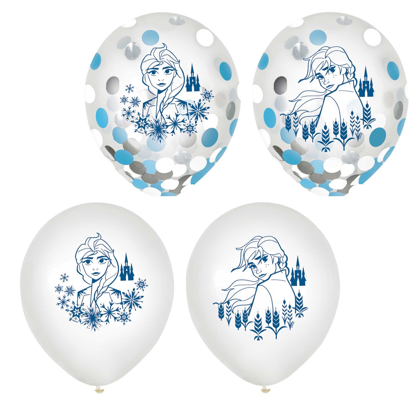 Frozen 2 Latex Confetti Balloon (12 in 30cm) NIS Packaging & Party Supply