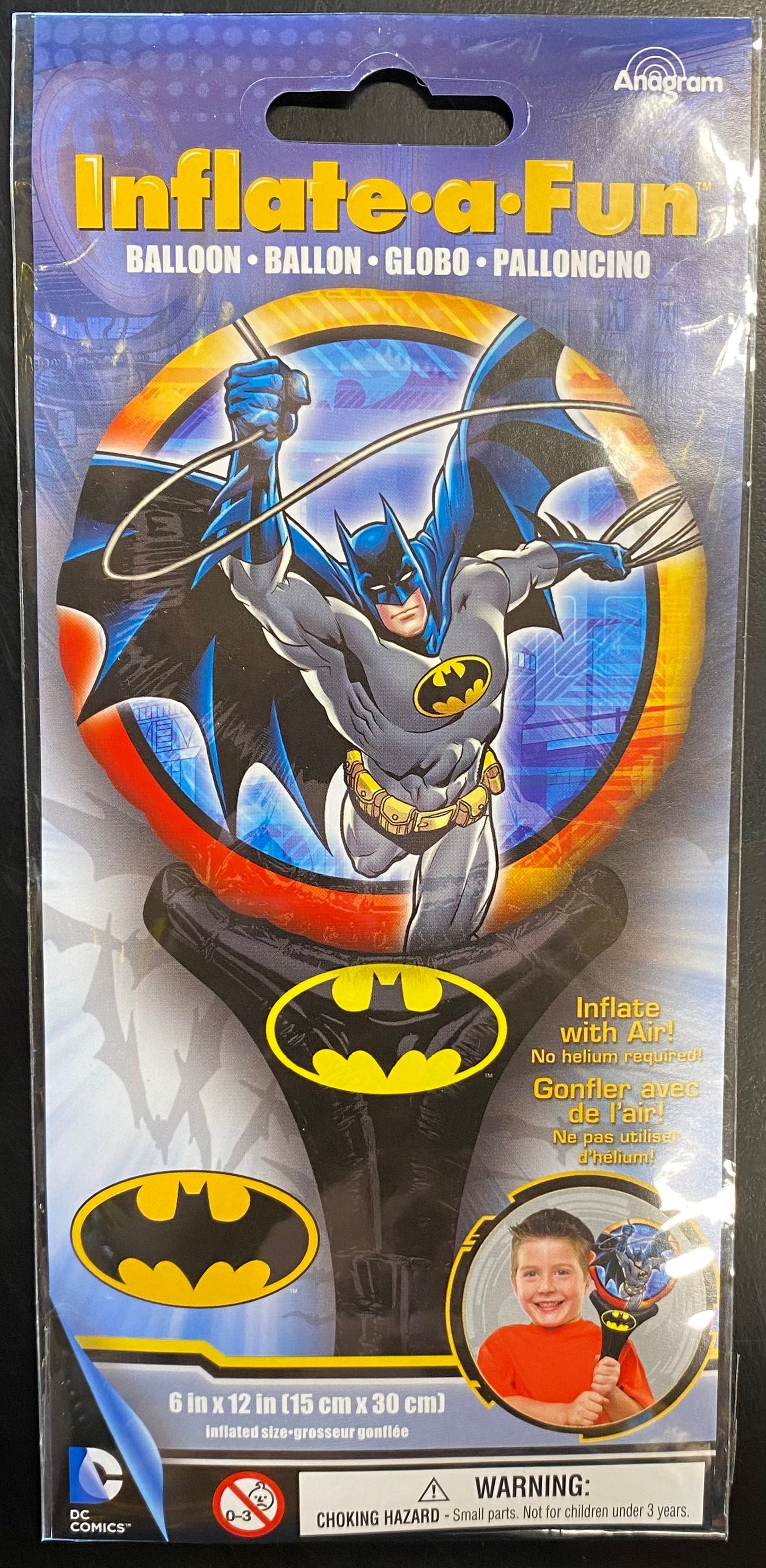 INFLAT-A-FUN Batman Foil balloon 15cmx30cm