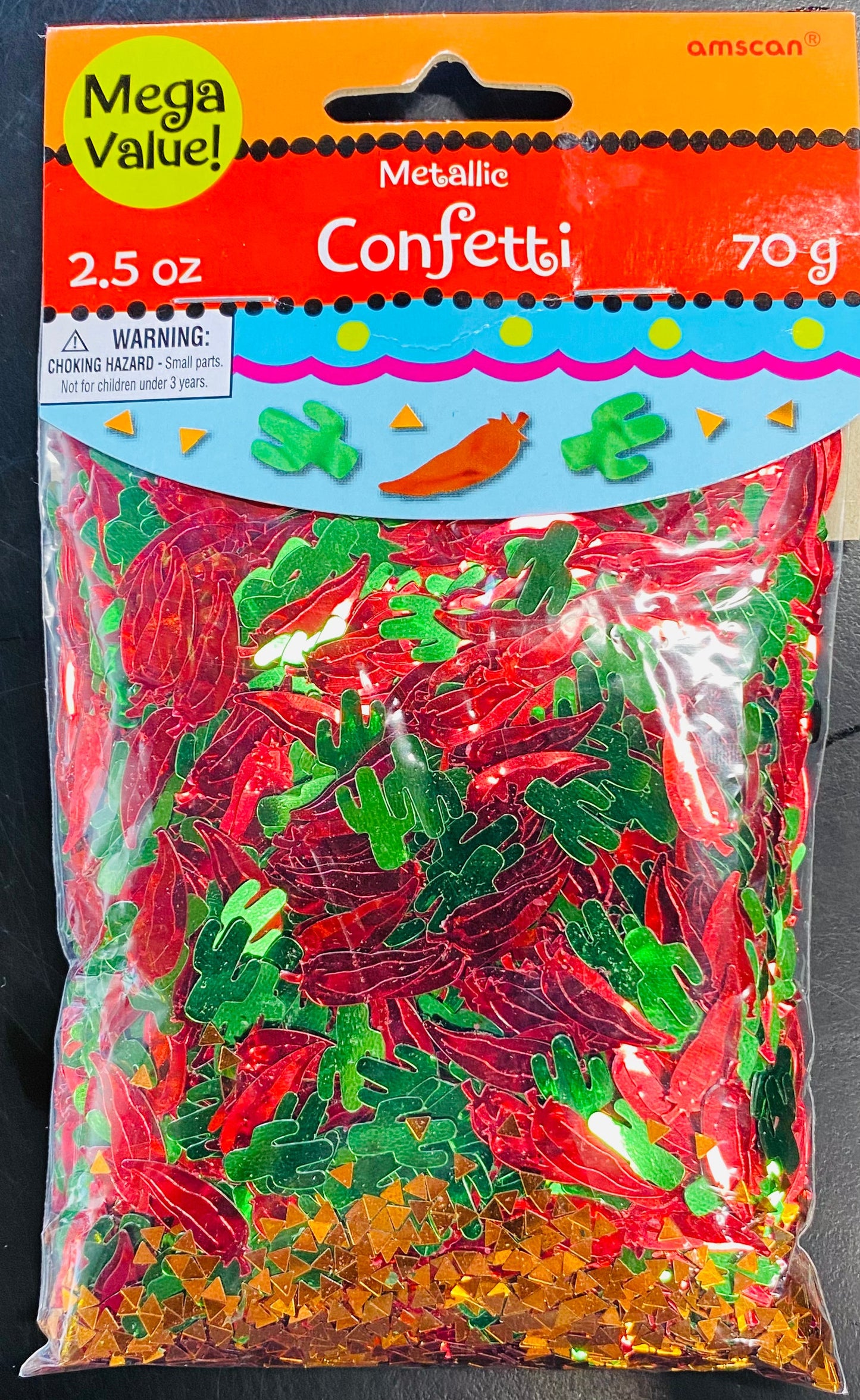 Fiesta 2.5oz Metallic Confetti 70gm