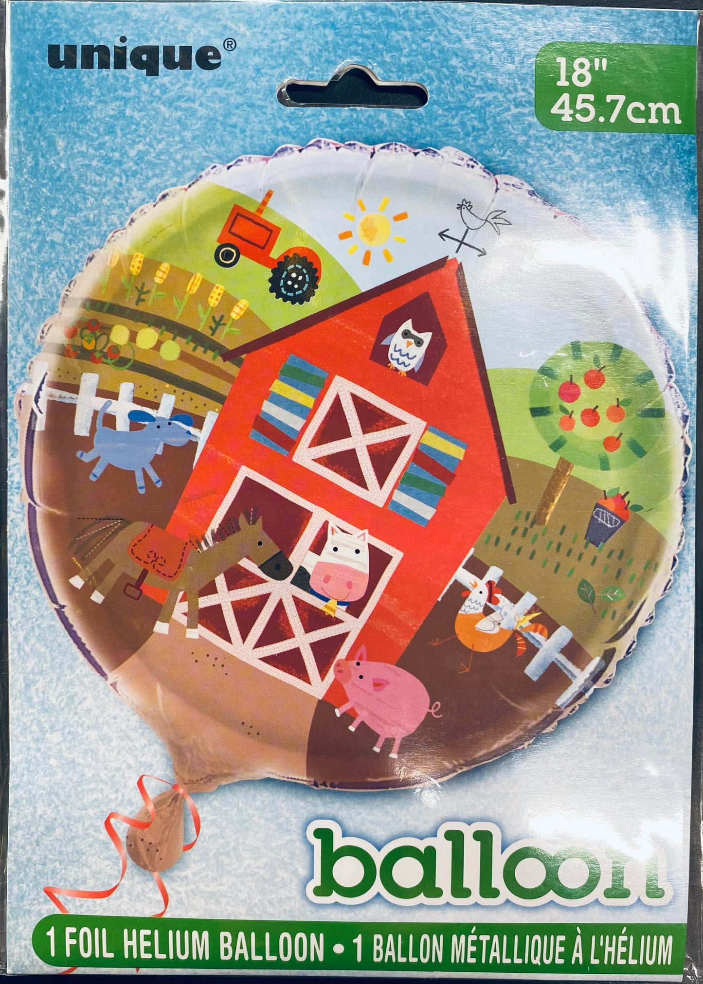 Farm Animals Foil Balloon 45cm