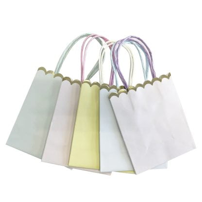 Gift/Paper Bags Small Pastel 5pk NIS Packaging & Party Supply