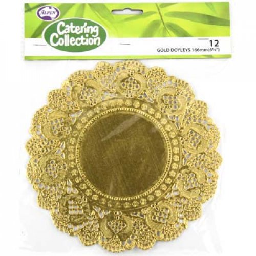 Gold 6.5in (166mm) Round Doyley P12 NIS Traders