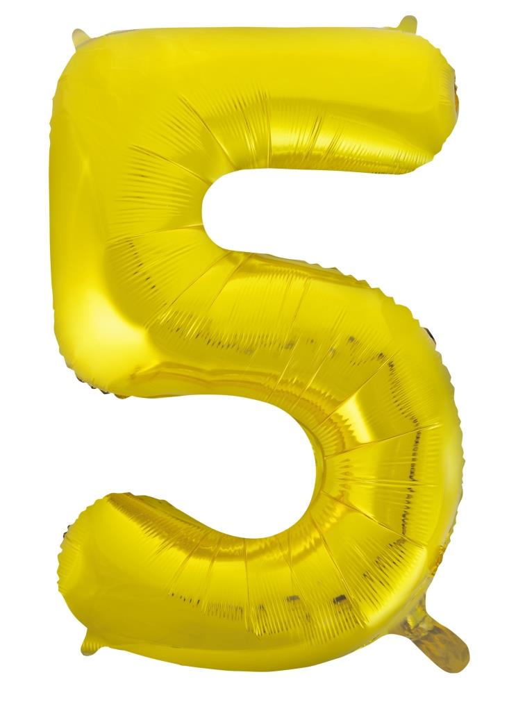 Buy Gold Foil Balloon Number #5 (34inch) at NIS Packaging & Party Supply Brisbane, Logan, Gold Coast, Sydney, Melbourne, Australia