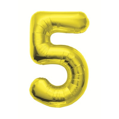 Buy Gold Foil Balloon Number #5 (34inch) at NIS Packaging & Party Supply Brisbane, Logan, Gold Coast, Sydney, Melbourne, Australia