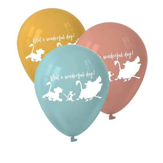 LION KING 30CM Latex Balloons 6pk NIS Traders