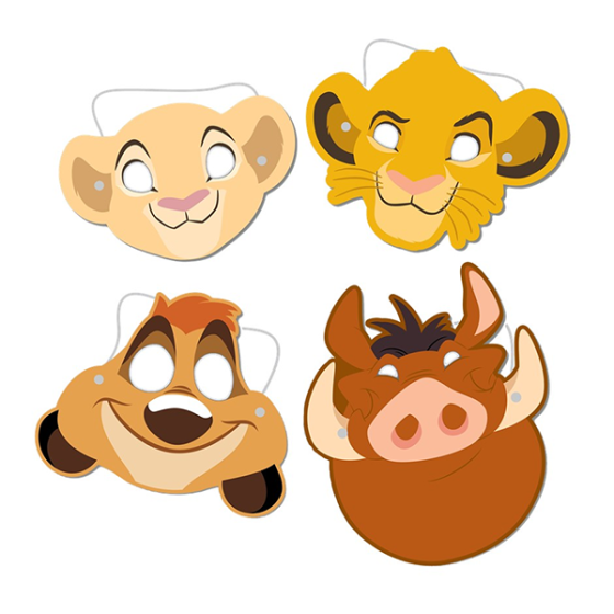 LION KING PAPER MASKS 8pk NIS Traders