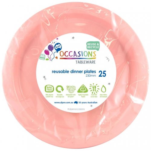 Light Pink Dinner Plate Pack of 25 NIS Traders