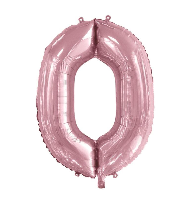 Buy Light Pink Foil Balloon Number #0 (34inch) at NIS Packaging & Party Supply Brisbane, Logan, Gold Coast, Sydney, Melbourne, Australia