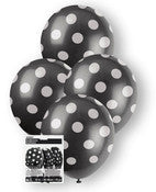 Dots Midnight Black 6 X 30cm (12")