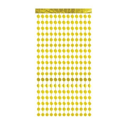 METALLIC RADIANT CURTAIN – GOLD CIRCLE NIS Traders