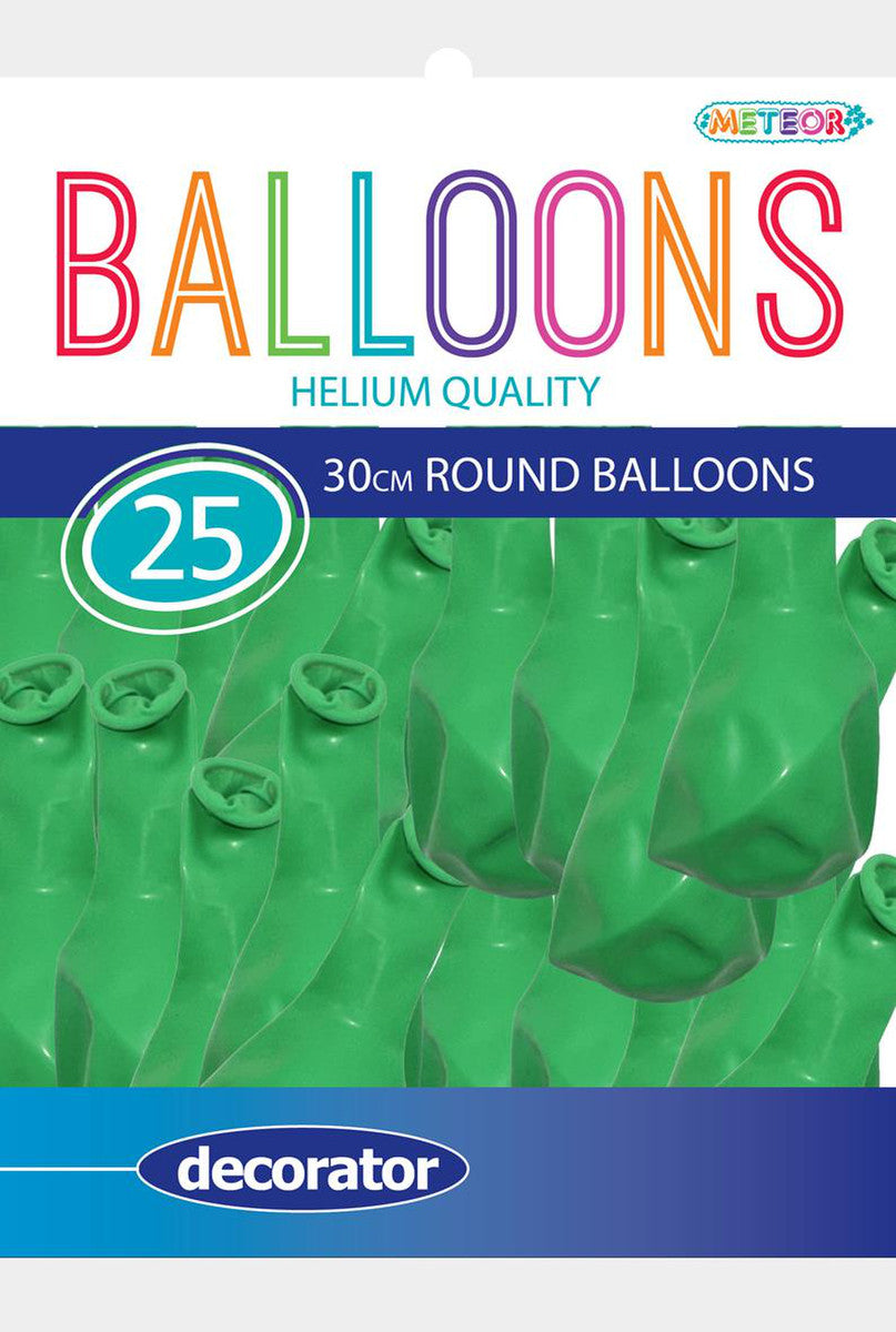 JADE GREEN - 25 X 30CM (12") Latex BALLOONS