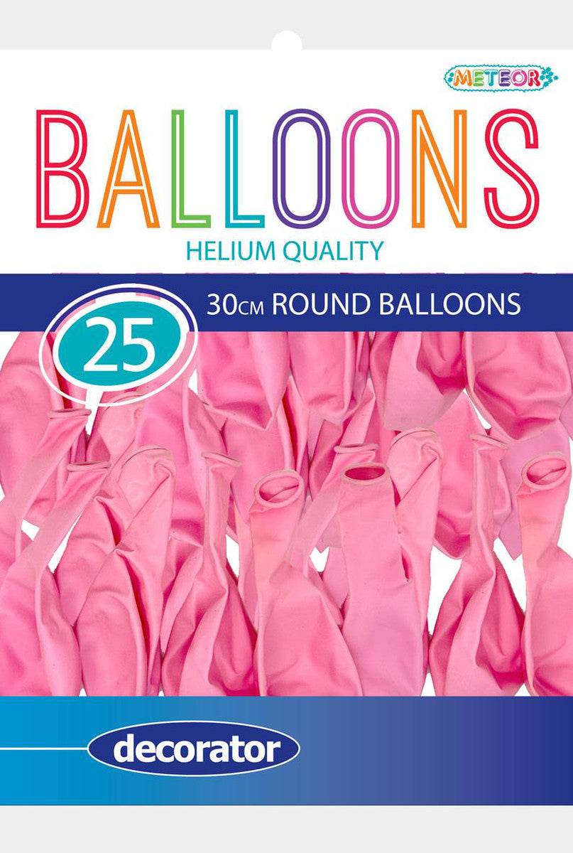 BABY PINK - 30CM (12") BALLOONS 25pk
