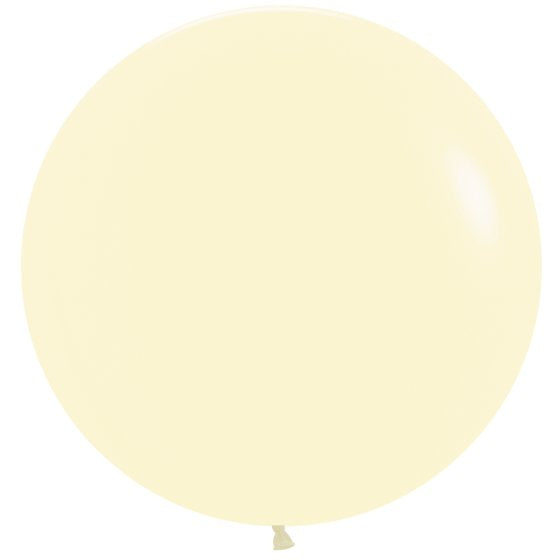 PASTEL MATTE YELLOW 60cm Latex Balloons, 3PK Sempertex NIS Traders
