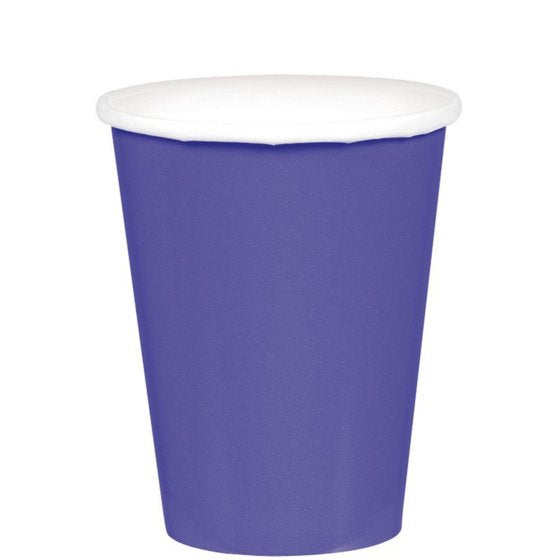 Paper Cups 266ML 20 PACK - NEW PURPLE NIS Traders