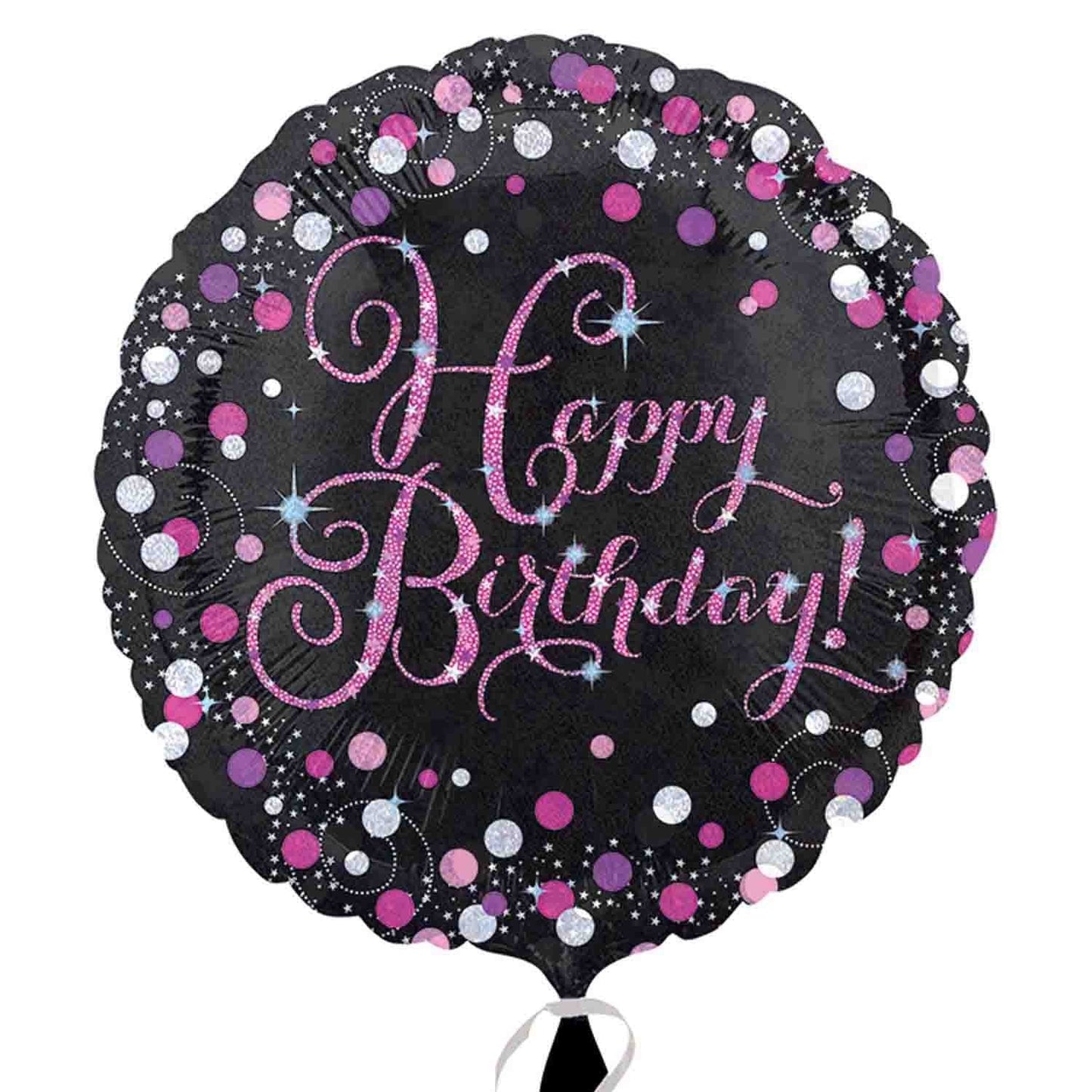 Pink Birthday Celebration Foil Balloon 45cm NIS Traders