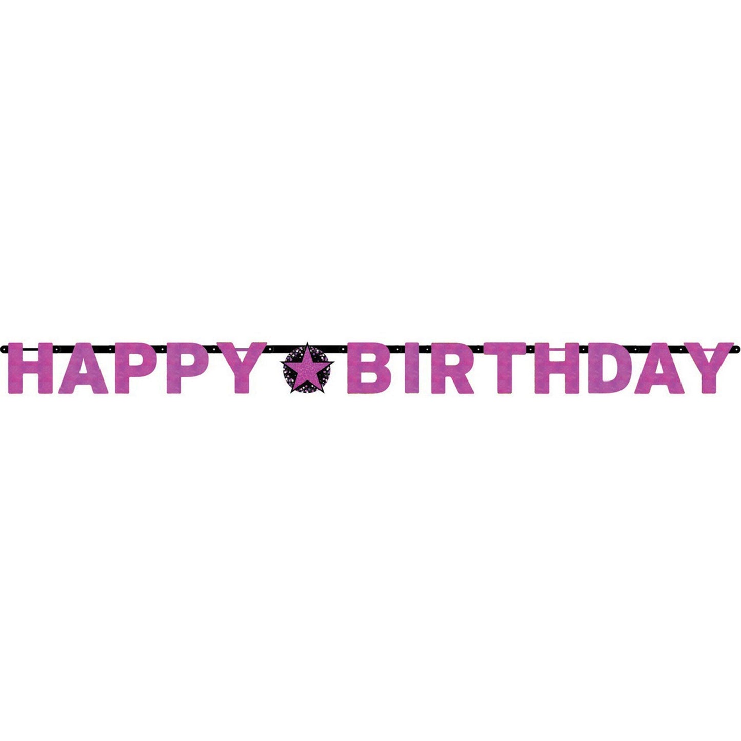 Pink Celebration Happy Birthday Letter Banner NIS Traders