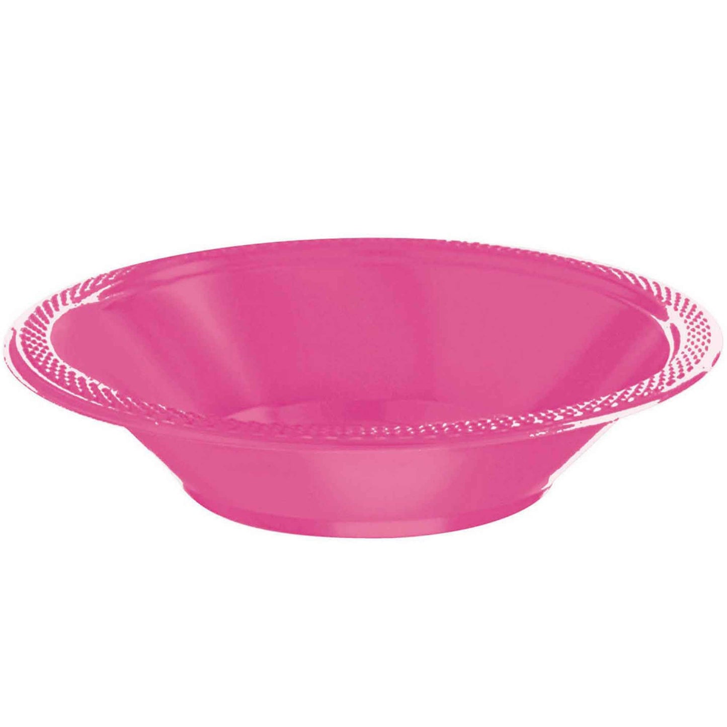 Plastic Bowl 12oz/355ml 20pk Bright pink NIS Traders