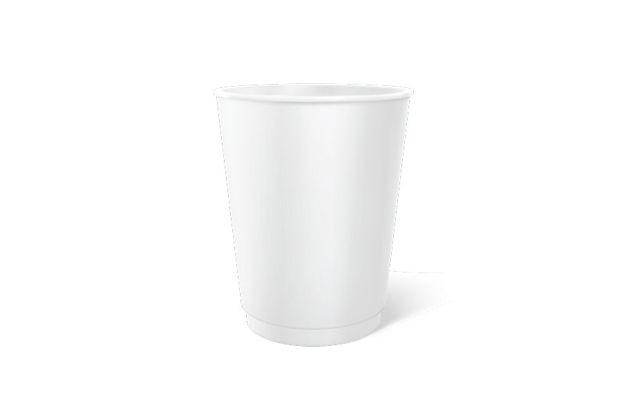 Reusable White Tumbler 380ML 12 Pack NIS Traders