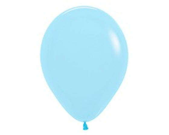 SEMPERTEX 30CM PASTEL MATTE BLUE LATEX BALLOONS, 25PK NIS Traders