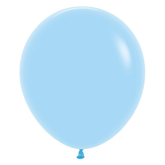 SEMPERTEX 45CM PASTEL MATTE BLUE LATEX BALLOONS 640, 6PK NIS Traders