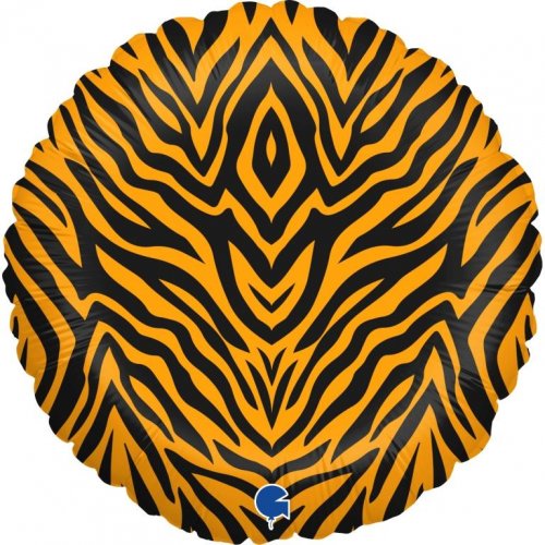 Tiger Striped Foil Balloon 45cm