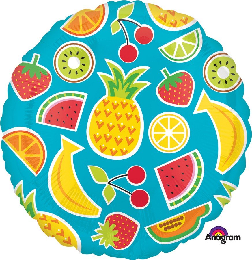 Tropical Fruit Foil Balloon 45cm