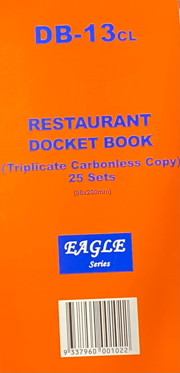 Carbonless Triplicate Docket Book 96×200mm (25sets×3pages) 1PC