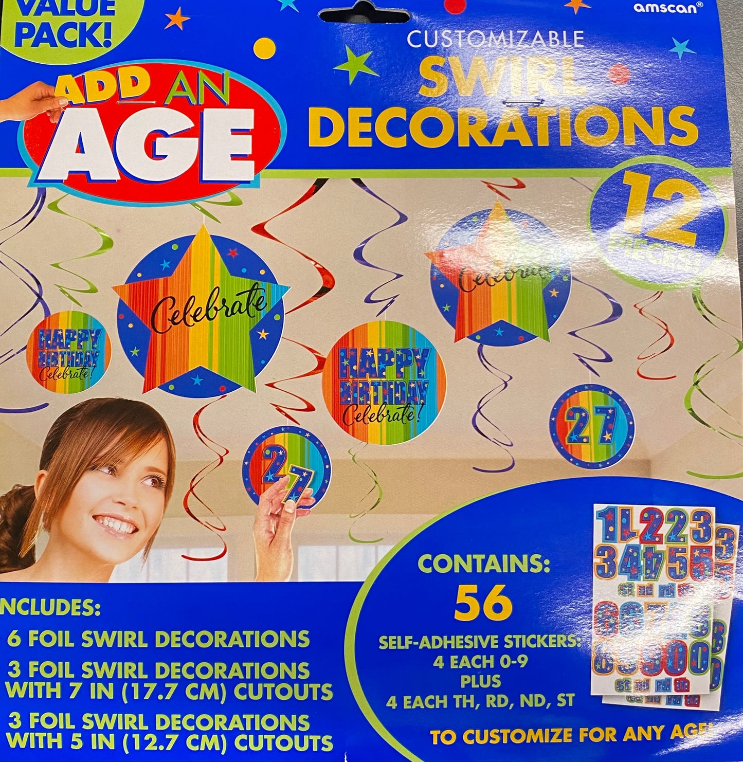 Add-an-age Customizable Swirl Decoration Assorted colours 12pcs