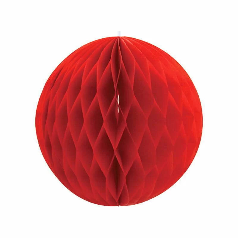 Honeycomb Decoration- RED 1pc 6"15cm