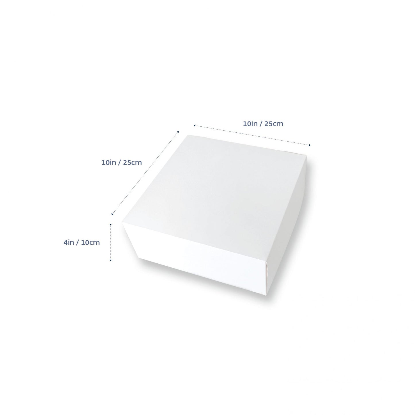White High Cake box No window 10x10x4in Box 1pc