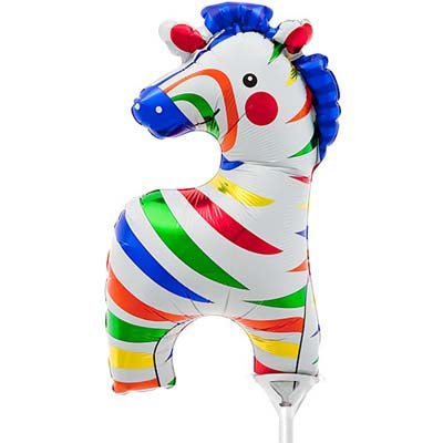 Wee Zebra Foil Balloon