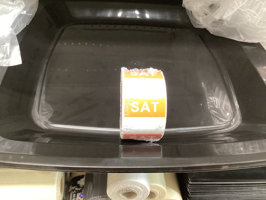 Lable Saturday Square 500pcs/roll
