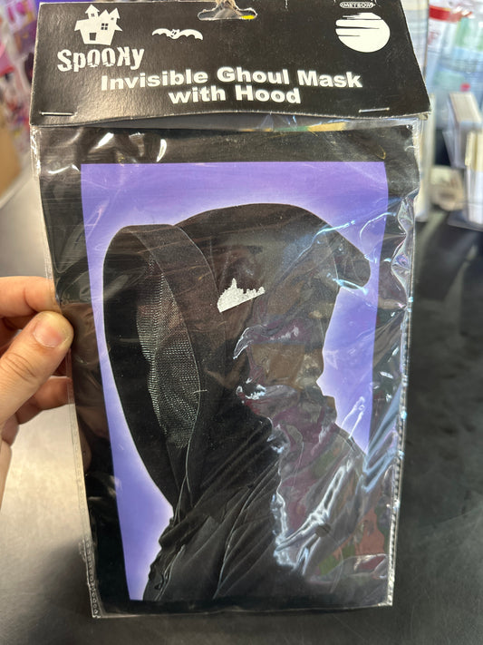 Invisible Ghoul Mask with hood