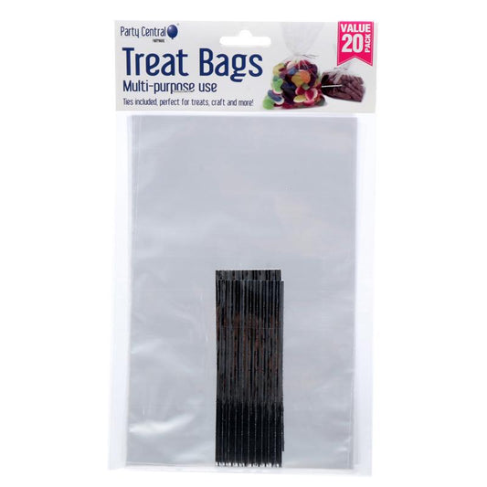 Treat Bag Multi Purpose 13.5cm x 21cm 20pk