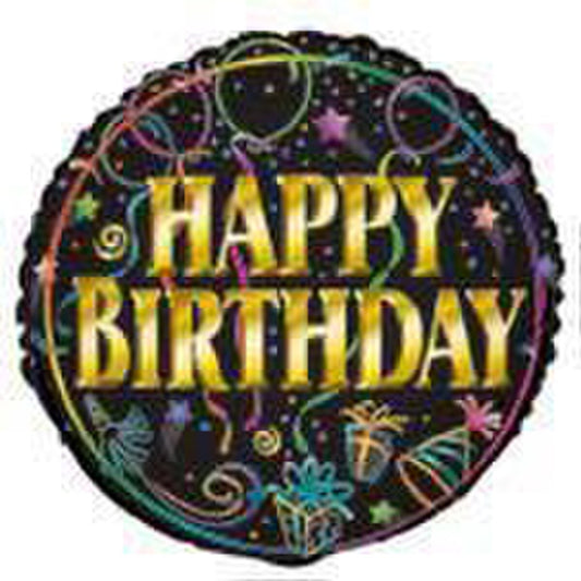 Happy Birthday Brilliance 45cm Foil Balloon 1pc
