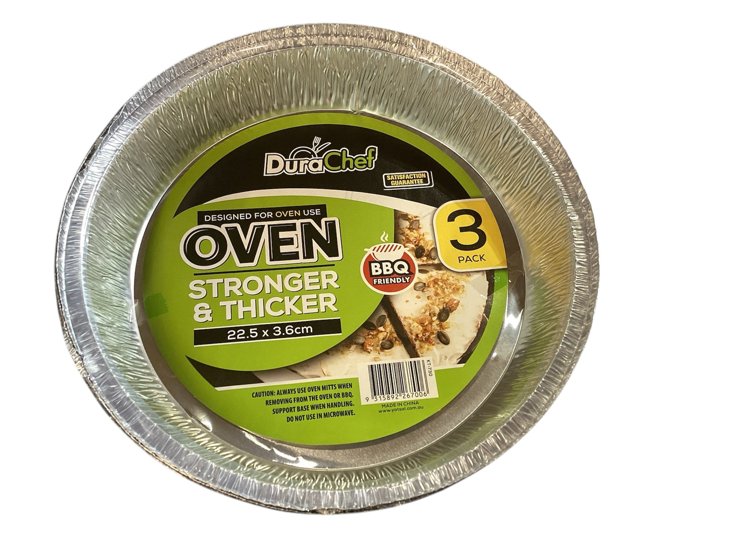 Round Foil 3pk 22.5x3.6 cm