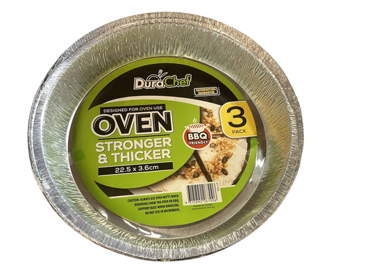 Round Foil 3pk 22.5x3.6 cm