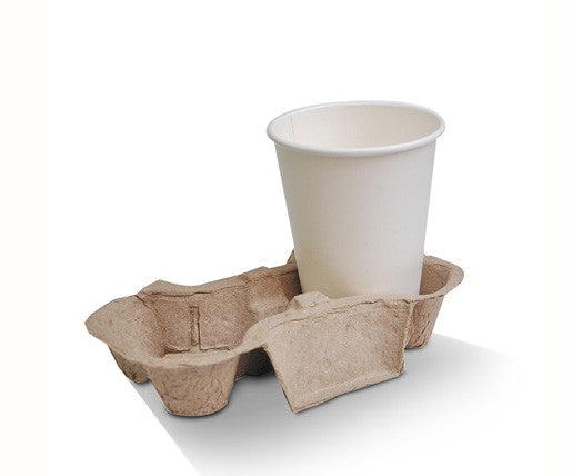 2 cell cup holder PULP (100 pc) NIS Packaging & Party Supply
