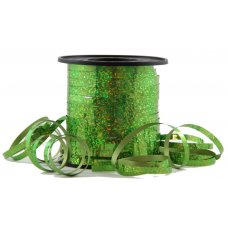 Holographic Curling Ribbon Lime 225m