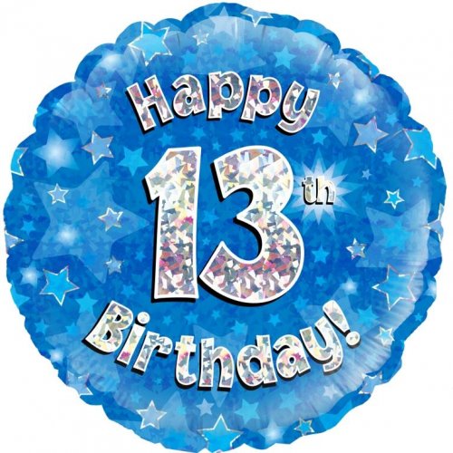 Happy 13th Birthday foil balloon