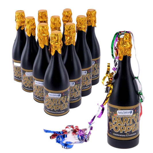 Party Popper Champagne Bottle 30cm 1pc