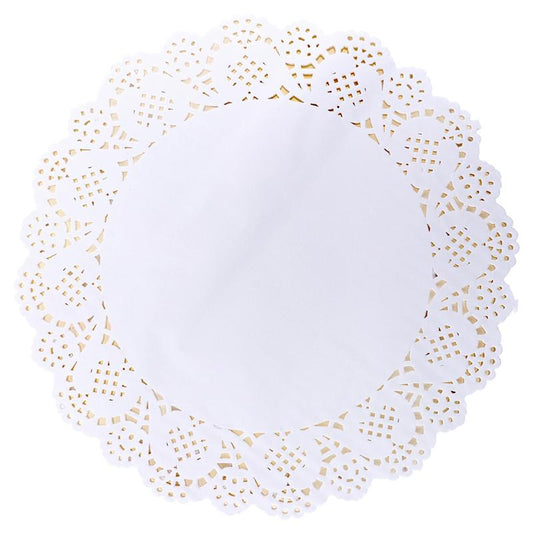 Doilies Round Lace Mat 26cm 36pk