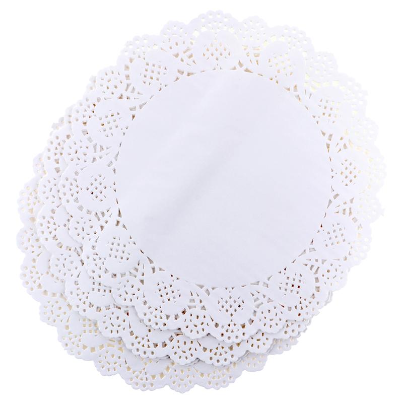 Doilies Round Lace Mat 26cm 36pk