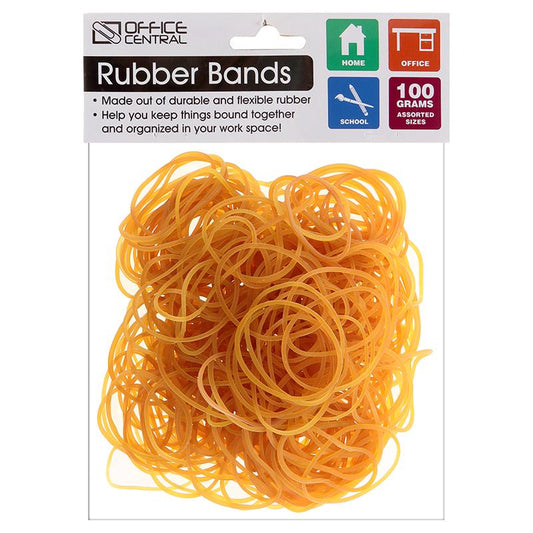 Rubber Bands Yellow 100g