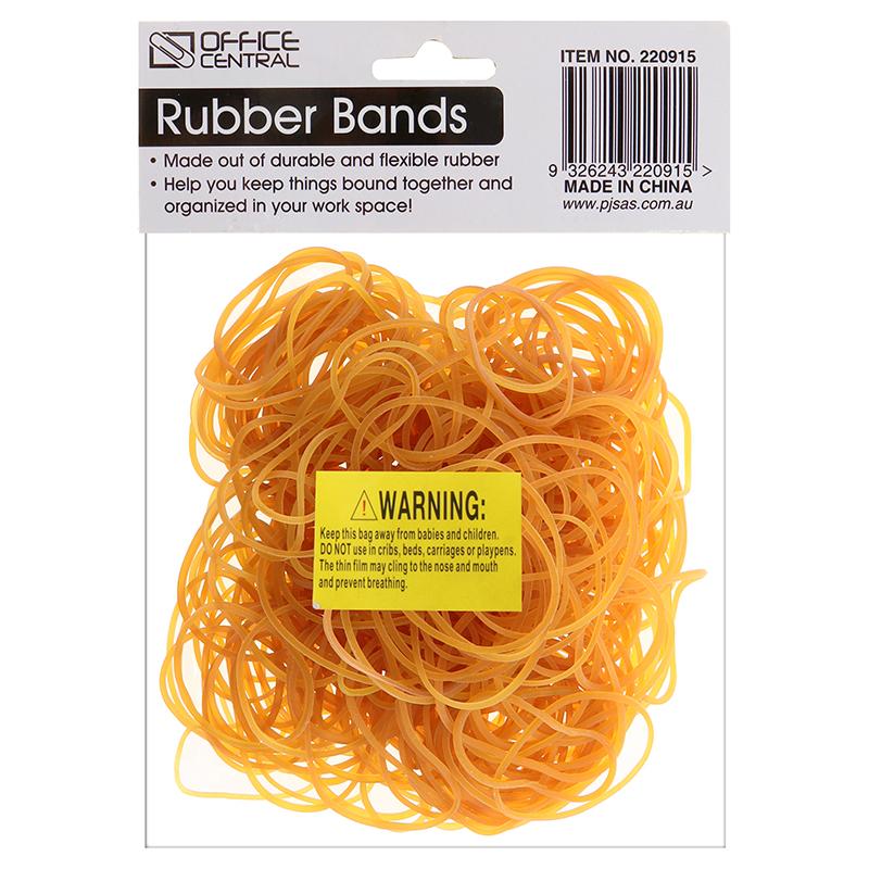 Rubber Bands Yellow 100g