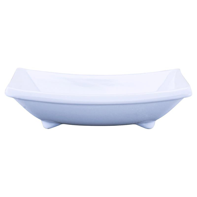 Melamine Sauce Dish Rectangular 8.5cm x 6cm x 2.5cm - White